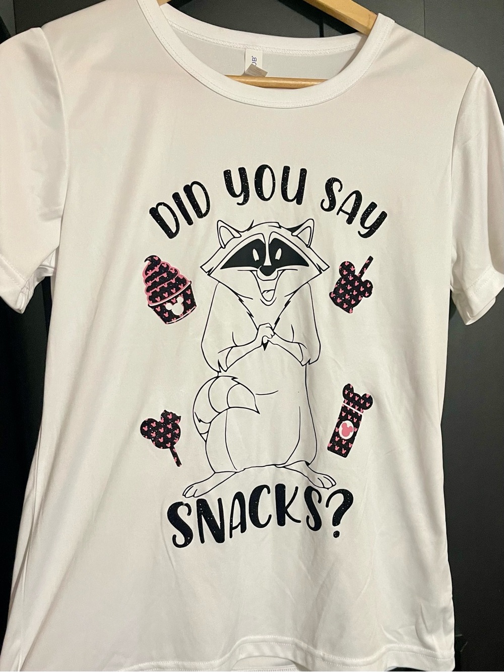 Women’s Disney White T-Shirt with Mikko 'Did You Say Snacks?'